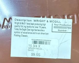 Wright & McGill Co. Advertising Sign Style