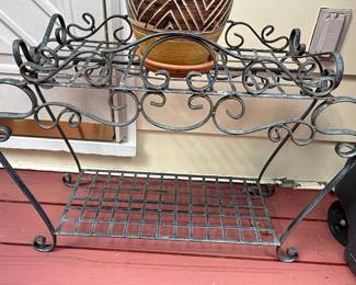 Wrought Iron Style Plant Stand