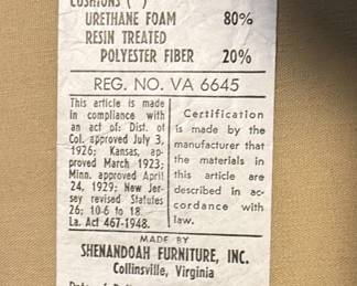 Shenandoah Furniture Armchair