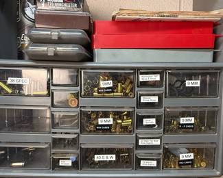 Reloading Components and Firearm Parts Storage Cabinet