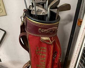 Vintage Golf Club Set in Maxfli Bag