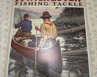 Winchester Fishing Tackle Metal Sign