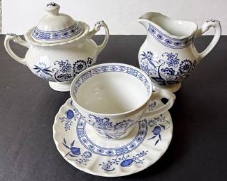 J&G Meakin Blue Nordic Ironstone Dinnerware Set