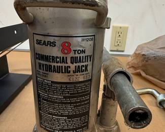 Vintage Sears 8 Ton Commercial Quality Hydraulic Bottle Jack