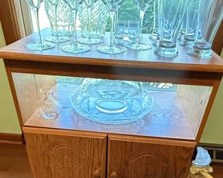 Oak Style Server Cabinet