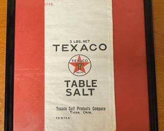 Vintage Texaco Salt Products Company Cotton Bag