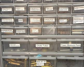 Reloading Components and Firearm Parts Storage Cabinet