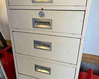 Diebold 5-Drawer Security Filing Cabinet