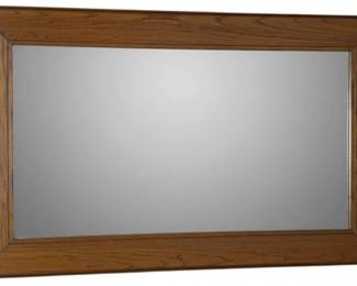 2177 - Wood Framed Mirror - 21.5 x 34