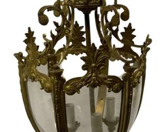 2264 - Hanging Light Fixture - 18 x 10 (Description): Used as is electric/electronic/mechanical  item. No guarantee all components, untested.