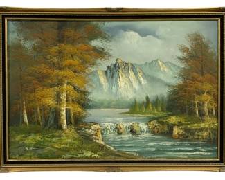 2169 - Framed Oil on Canvas - Signed - 40 x 27.5