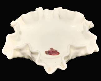 2219 - Fenton Milk Glass Hobnail Bowl - 6" Round