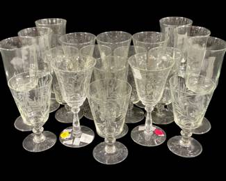 7417 - Assorted Glass Stemware