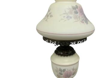 2557 - Gone with the Wind Lamp - 29" Tall (Description): Used as is electric/electronic/mechanical  item. No guarantee all components, untested.