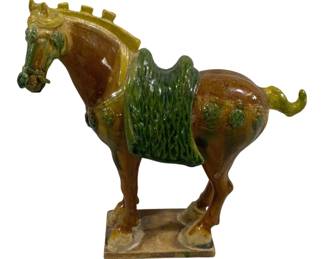 2226 - Tang Horse Pottery Statue - 8 x 8 x 3