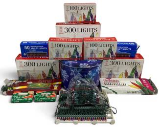 1035 - Assorted Christmas Lights & More (Description): Used as is electric/electronic/mechanical  item. No guarantee all components, untested.