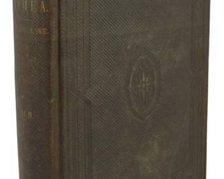 78 - 1868 American Ed. Vol. 2 Invasion of Crimea (Description): 1868 American Edition, Volume 2 of The  Invasion of Crimea. The book features an  embossed brown cloth binding with decorative  blind-stamped borders and a central medallion  design on the cover. The spine shows gilt lettering and publisher's imprint at the  base. The binding exhibits wear consistent  with age, particularly along the spine edges.