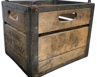 3062 - Antique Forth Worth Orchard Crate - 12 x 15 x 12
