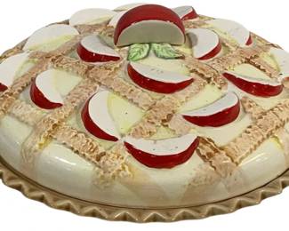 5219 - OGGI Apple Pie Dish w/ Lid - 12" Round
