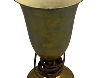 5189 - Brass Deco "UP" Accent Lamp 10.5" (Description): Used as is electric/electronic/mechanical  item. No guarantee all components, untested.