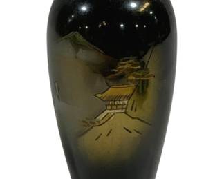 6778 - Brass Oriental Vase - 4.75" Tall