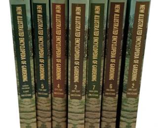 2368 - 7 Encyclopedia of Gardening Book Set (Description): A seven-piece set of Encyclopedia of  Gardening books published by Greystone. This  collection from the New Illustrated  Encyclopedia of Gardening series includes  multiple volumes covering various gardening topics arranged alphabetically.