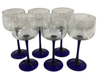 2228 - 6 Wine Glasses - 7" Tall