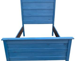 3056 - Full Size Bed With Rails, Painted (Description): 68 x 49 x 78