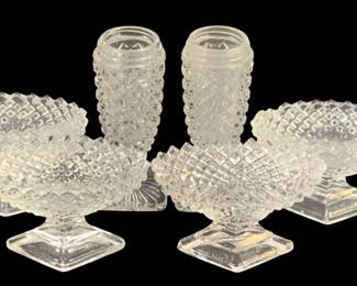 5958 - 6 Assorted Glass Items - 3.5" Tall