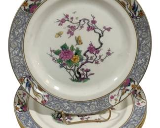 2247 - 4 Lenox Ming Dinner Plates - 9" Round