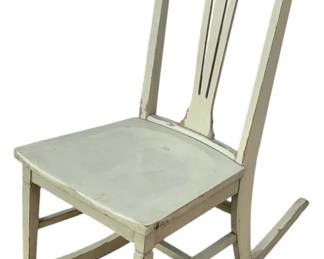 7276 - Painted Wooden Rocker - 35 x 18 x 26.5