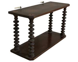 2496 - Jenny Lind Spool Carved Wall Shelf (Description): 20 x 8 x 11.5