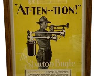 7386 - Framed Sparton Bugle Advertisement Print - 15 x 10