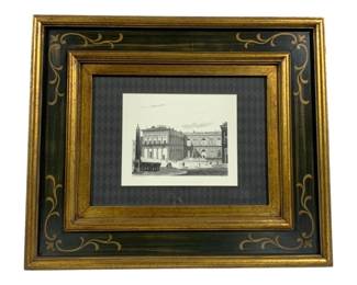 2144 - Framed Florence Palace Print - 25.5 x 21.5
