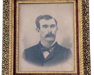 7255 - Vintage Portrait in Fancy Frame - 33 x 27.25
