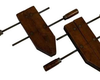 5101 - 2 Hartford Co Wooden Clamps - 21 x 12