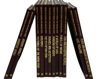 2366 - 12 Time Life Curious and Unusual Facts (Description): A 12-piece set of Time Life Library of  Curious and Unusual Facts books. The  collection features various titles exploring  intriguing and unusual topics, bound in  matching brown covers with gold lettering on the spines.