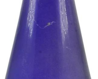 784 - Vintage Amethyst Glass Vase 11" (Description): Vintage vase featuring a classic teardrop  silhouette with a tapered body that swells at  the base and rises to a gently flared rim.  The deep coloring creates a rich, jewel-toned  appearance. Measures 11 inches tall.