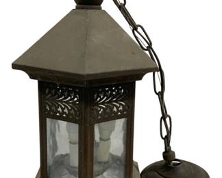 2280 - Hanging Light Fixture - 17 x 9 (Description): Used as is electric/electronic/mechanical  item. No guarantee all components, untested.