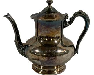 2184 - Queen City Quadruple Silver Teapot - 8.5 x 9