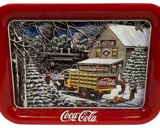 7292 - Metal Coca-Cola Tray - 17.5 x 13