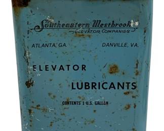 7378 - Southeastern Westbrook Elevator Lubricants Tin (Description): 11 x 6.5 x 4