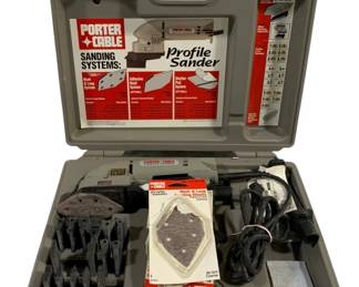 5062 - Porter Cable Profile Sander w/ Case (Description): Used as is electric/electronic/mechanical  item. No guarantee all components, untested.