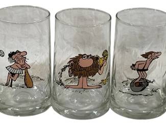 5206 - 5 Hart Arby's 1981 BC Ice Age 5.25" Glasses