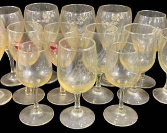 6726 - Lot of Assorted Glass Stemware
