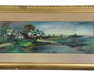 2178 - Framed Oil on Canvas - Signed - 19.5 x 36