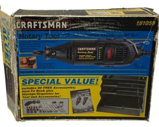 5069 - Craftsman Rotary Tool w/ Box (Description): Used as is electric/electronic/mechanical  item. No guarantee all components, untested.