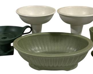 2836 - 5 Pc Mid-century Pottery Items