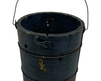 7336 - Wooden Bucket - 13.5 x 12