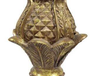 307 - Decorative Gold Tone Finial - 15" tall